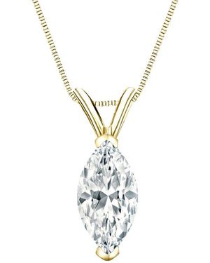 Sabrina Designs Lab Grown Diamonds 14K 1.00 Ct. Tw. Lab-Grown Diamond Solitaire Pendant - Metallic