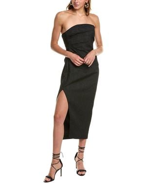 Astr Muriel Midi Dress - Black