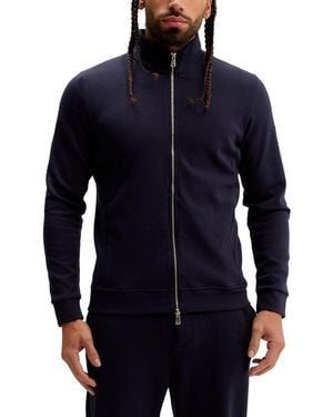 Ron Tomson Double Zip Trainer Jacket - Blue