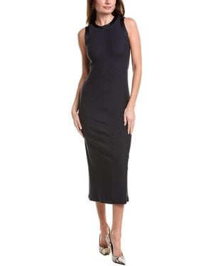 Brunello Cucinelli Silk-blend Midi Dress - Black