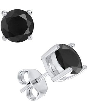 Donatello Gian Stud Earrings - Black