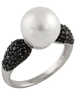 Splendid 10Mm Pearl Cz Ring - White