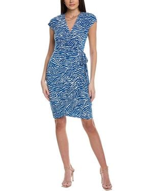 Maggy London Tie-waist Mini Dress - Blue