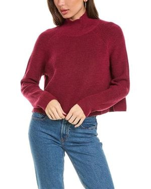 Eileen Fisher Turtleneck Wool Sweater - Red