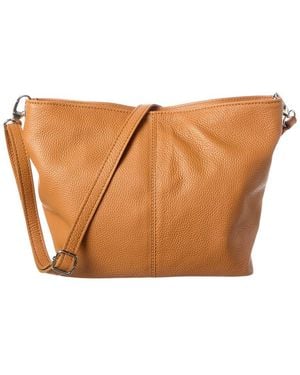 Italian Leather Tote - Brown