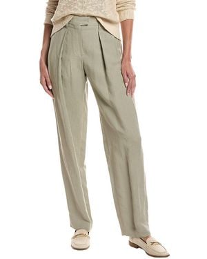 Brunello Cucinelli Linen-Blend Pant - Natural