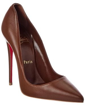 Christian Louboutin So Kate 120 Leather Pump - Brown