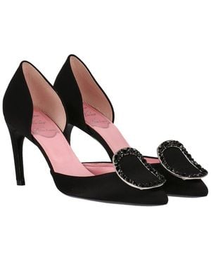 Roger Vivier Suede Pump - Black
