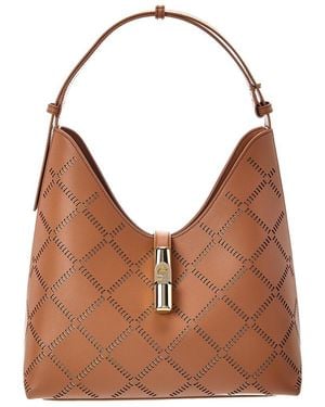 Furla Goccia Medium Leather Hobo Bag - Brown