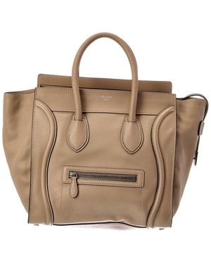 Celine Calfskin Luggage (Authentic Pre-Loved) - Brown
