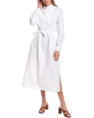 Officine Generale Officine Generale Nelly Midi Dress - White