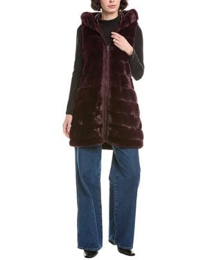 Via Spiga Long Vest - Red
