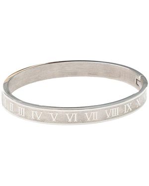 jean claude Dell Arte Stainless Steel Bangle Bracelet - White