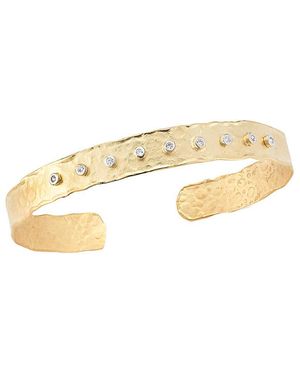 Reiss 14k 0.14 Ct. Tw. Diamond Cuff Bracelet - Metallic