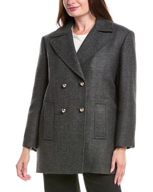 Sandro Wool Coat - Black
