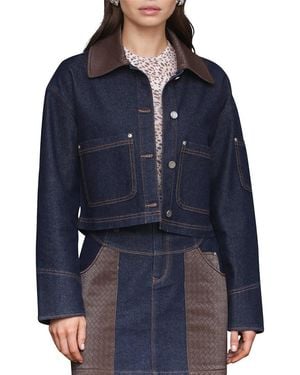 Avec Les Filles Trucker Jacket - Blue