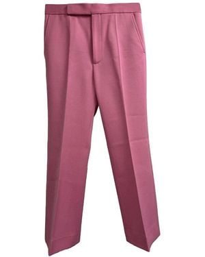 Celine Straight Leg Pants, Size Eu, 36 (authentic Pre-loved) - Red