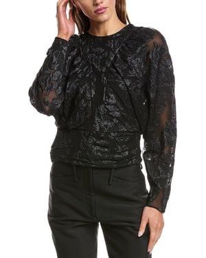 IRO Mabel Silk-Blend Top - Black