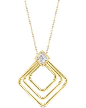 Reiss 14K 0.15 Ct. Tw. Diamond Necklace - Metallic