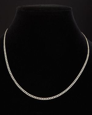 Italian Gold 14k Cuban Miami Link Necklace - Black