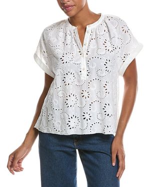 Officine Generale Nolwenn Floral Top - White