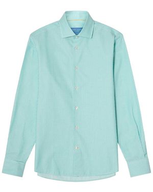 Robert Talbott Reynolds Stripe Twill Dress Shirt - Blue