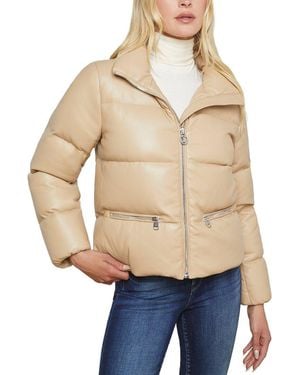 L'Agence Stowe Faux Leather Jacket - Natural