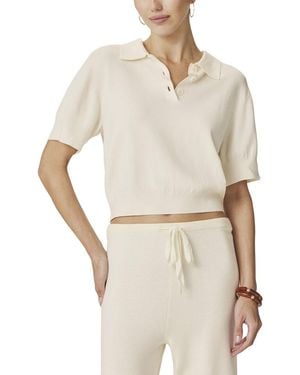 Splendid Christa Polo Sweater - White