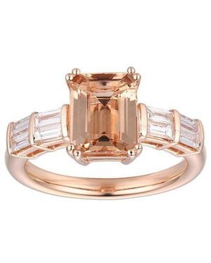 Gregg Ruth 14K 2.31 Ct. Tw. Diamond & Morganite Ring - White