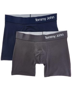Tommy John 2Pk Cool Boxer Brief - Blue