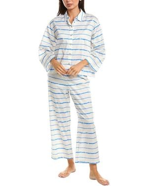 Natori 2Pc Pyjama Pant Set - Blue