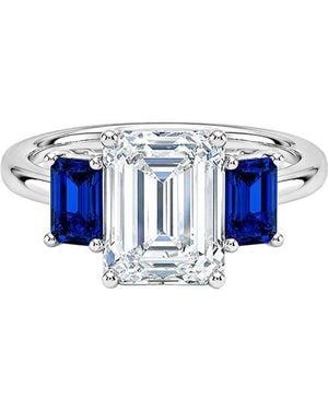 Elan Jewels 14k 2.42 Ct. Tw. Lab-grown Diamond & Sapphire Ring - Blue