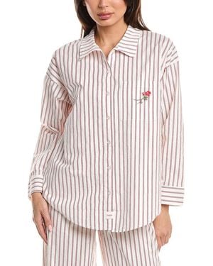 Florence By Mills Oversize Pajama Shirt - White