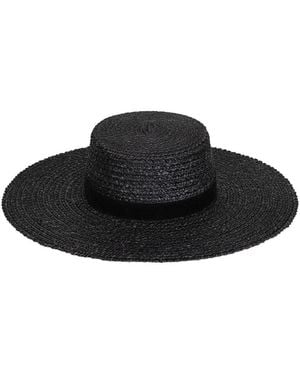 Lack of Color Mira Wide Boater Hat - Black