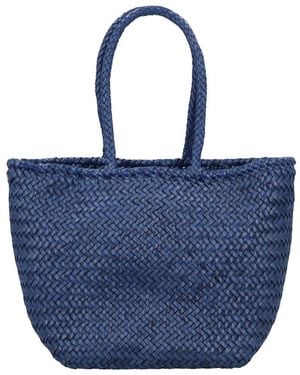 Dragon Diffusion Grace Small Leather Tote - Blue