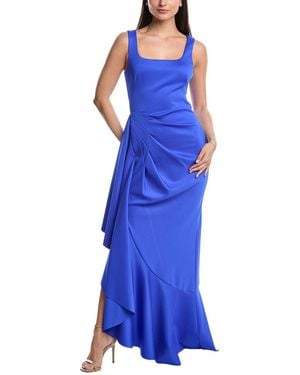 Black Halo Jewel Gown - Blue
