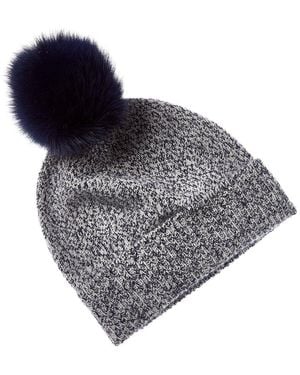 Sofiacashmere Sofiacashmere Marl Cashmere Hat - Gray