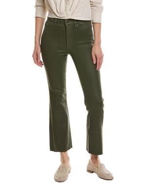DL1961 Bridget Cropped Moss Coated Bootcut Jean - Green