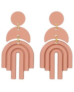 Eye Candy LA Giulia Dangle Drop Earrings - Pink