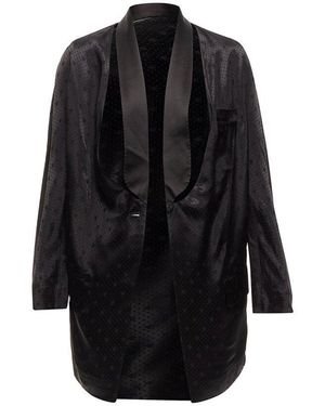Givenchy Cutout Collar Robe Blazer, Size Fr (Authentic Pre-Loved) - Black