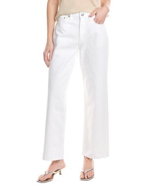 Rag & Bone Shea Relaxed Optic Straight Jean - White