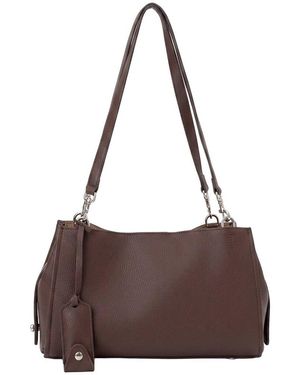 BELLA DESERT Leather Clutch - Brown