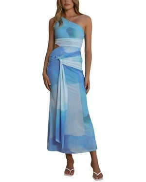 DELI S Printed Maxi Dress - Blue