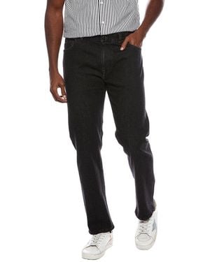 Isaia Straight Cashmere-Blend Jean - Black