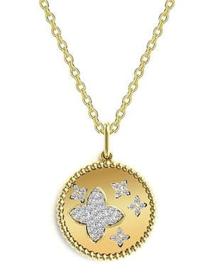 Gabi Rielle 14K Over Cz Sparkling Necklace - Metallic