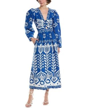 Sea Sonia Print Midi Dress - Blue