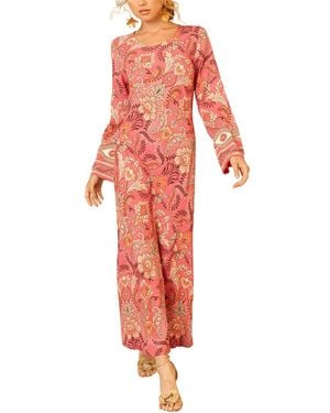 Hale Bob Aubriella Maxi Dress - Red
