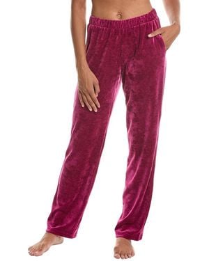 Hanro Favourites Velvet Lounge Pant - Red