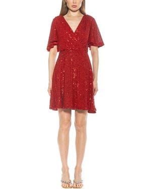 Alexia Admor Oakless A-Line Dress - Red