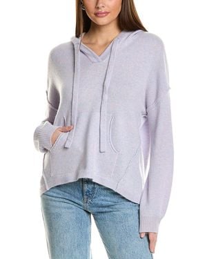 Collaboration Chunky Marl Cashmere Hoodie - Purple